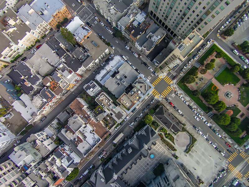 City aerial image