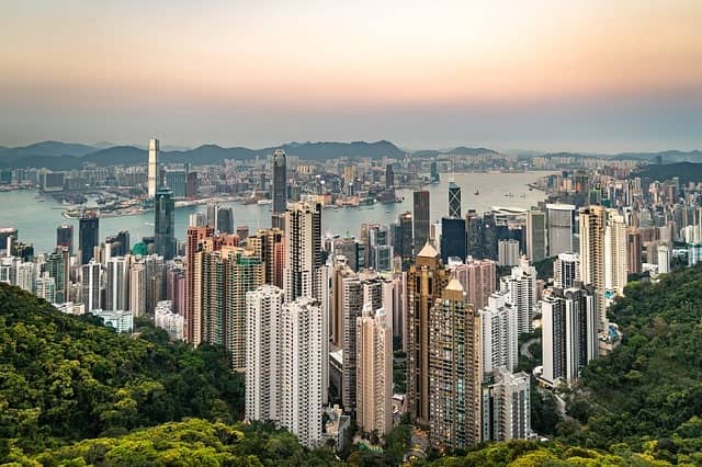 smart infrastructure-Hong Kong city landscape